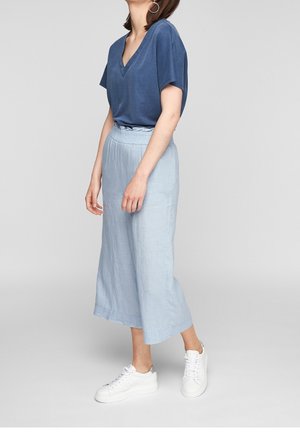 Trousers - mottled light blue