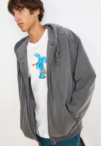 Carhartt WIP HOODED VISTA - Mikina so zipsom - graphite garment dyed