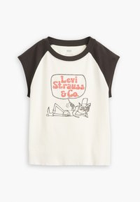 GRAPHIC ANYWEAR TANK - Tricou cu imprimeu - cat cowboy egret/pirate black