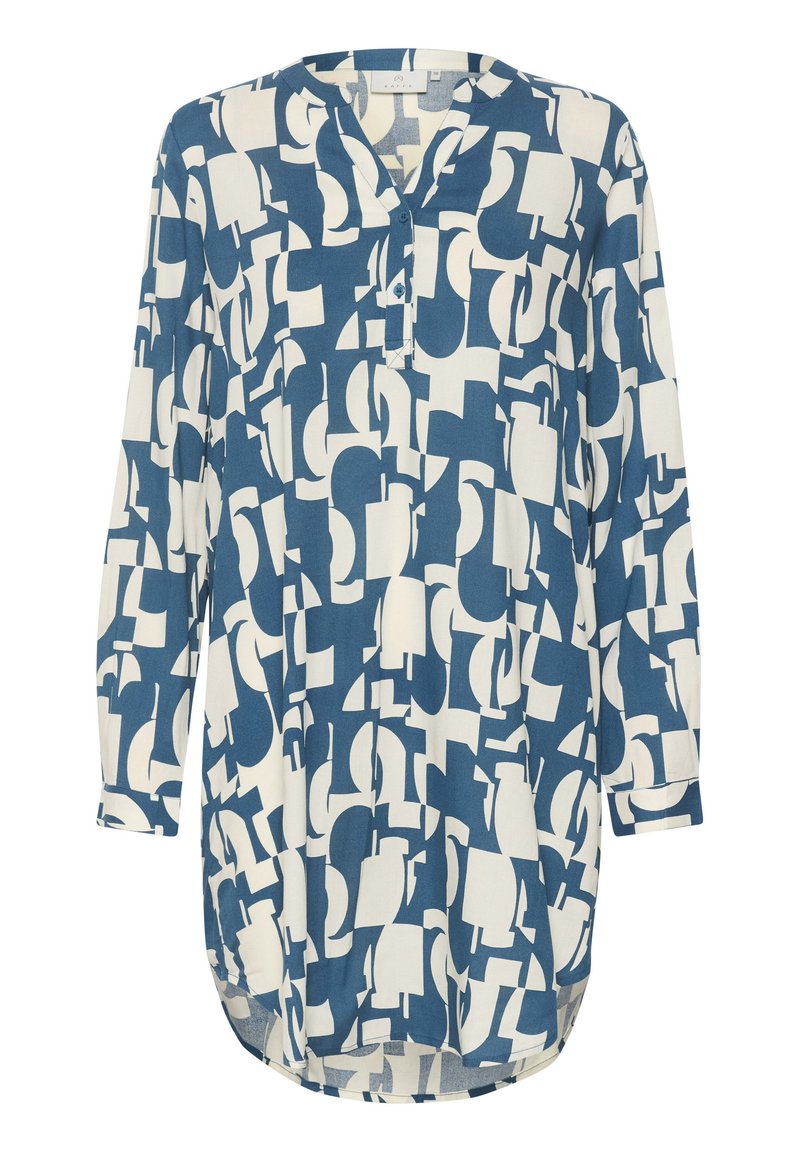 Kaffe Blousejurk blauw Kaffe Blousejurk blauw