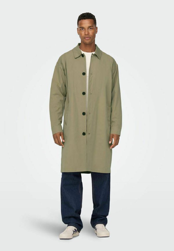 Klassischer Mantel - chinchilla