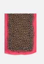 LIU JO Stola Sweet Leopard 90x180 Cm – Stampa Fantasia Con Bordi Sfilacciati, 100% Poliestere, Primavera/Estate