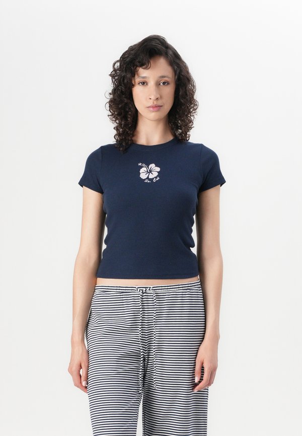 Y2K HENLEY - Print T-shirt