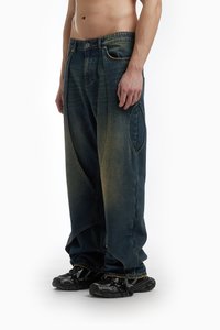 FAVELA DOUBLE LAYER - Løst sittende jeans - dark blue