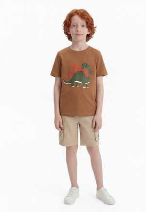 Friboo 3 PACK - Trükipildiga T-särk - black/brown