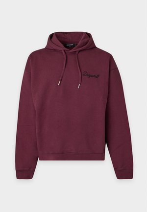Dsquared2, SIGNATURE RELAX FIT HOODIE - Φούτερ με κουκούλα - plum