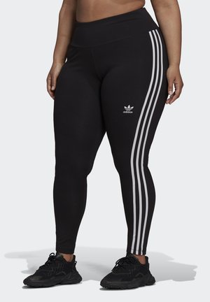 3 STRIPES ADICOLOR COMPRESSION - Leggings - black