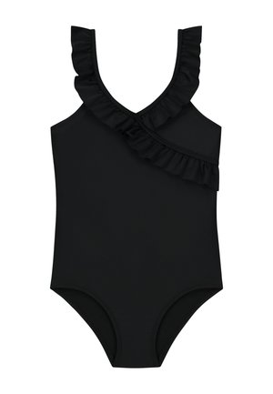 RUFFLE - Swimsuit - black