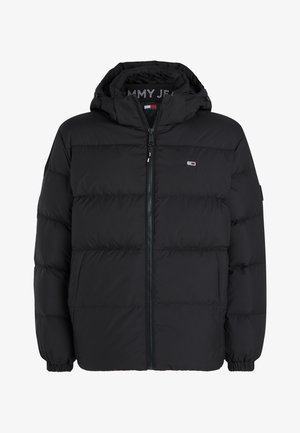 Tommy Jeans, WATER REPELLENT DOWN HOODED JACKET - Doudoune - black