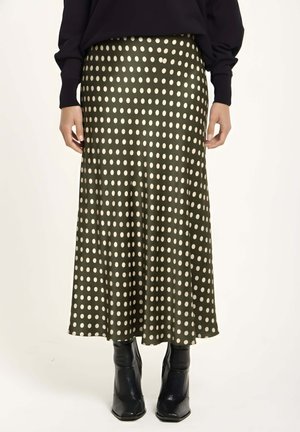 Liquorish, A-line skirt - khaki