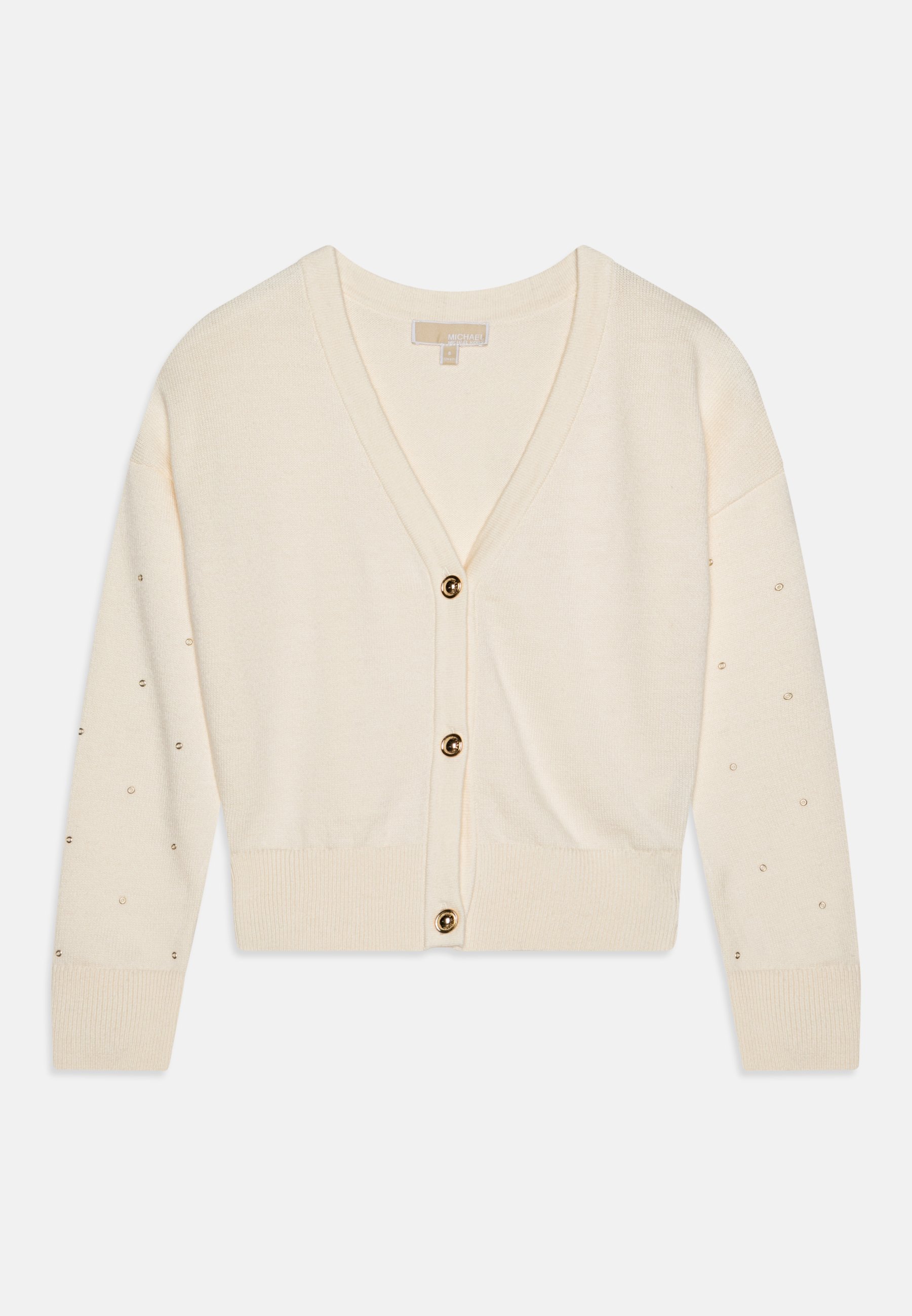 Strickjacke Cremefarbener Cardigan Michael Kors Kids CARDIGAN