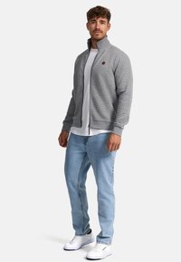 INDICODE JEANS BERMIE - Sweatjakke - lt grey mix
