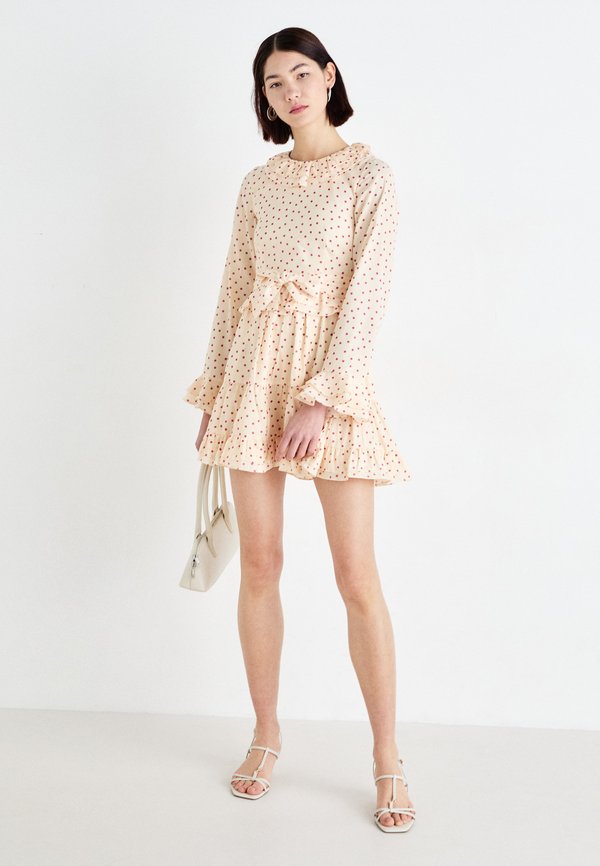 BETTA RUFFLE MINI DRESS - Day dress - cream4