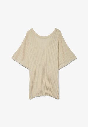 Vero Moda Curve, Knitted VMCBARBADOS Knitted - T-shirt basique - oatmeal