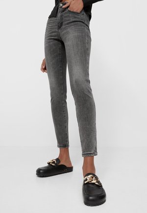 Stradivarius Jean slim - dark grey