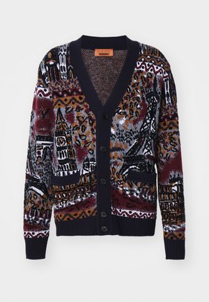 Missoni BUTTONED CARDIGAN - Kardigán - multicolor/red/grey/black