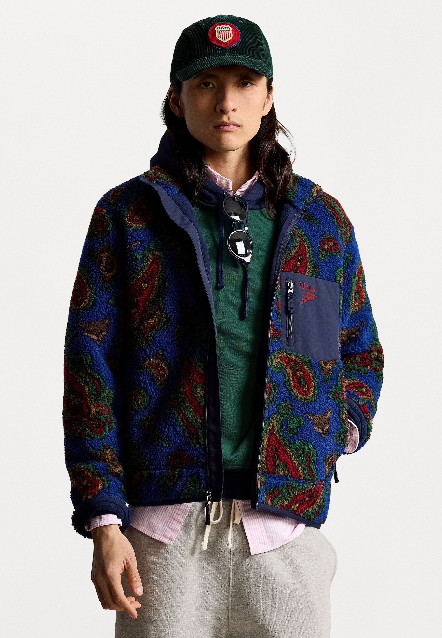 Polo Ralph Lauren PAISLEY PILE FLEECE JACKET Fleece jacket