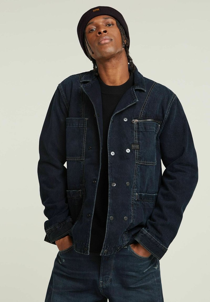 G-STAR - CORRECT  - Denim jacket - worn in deep space, Enlarge