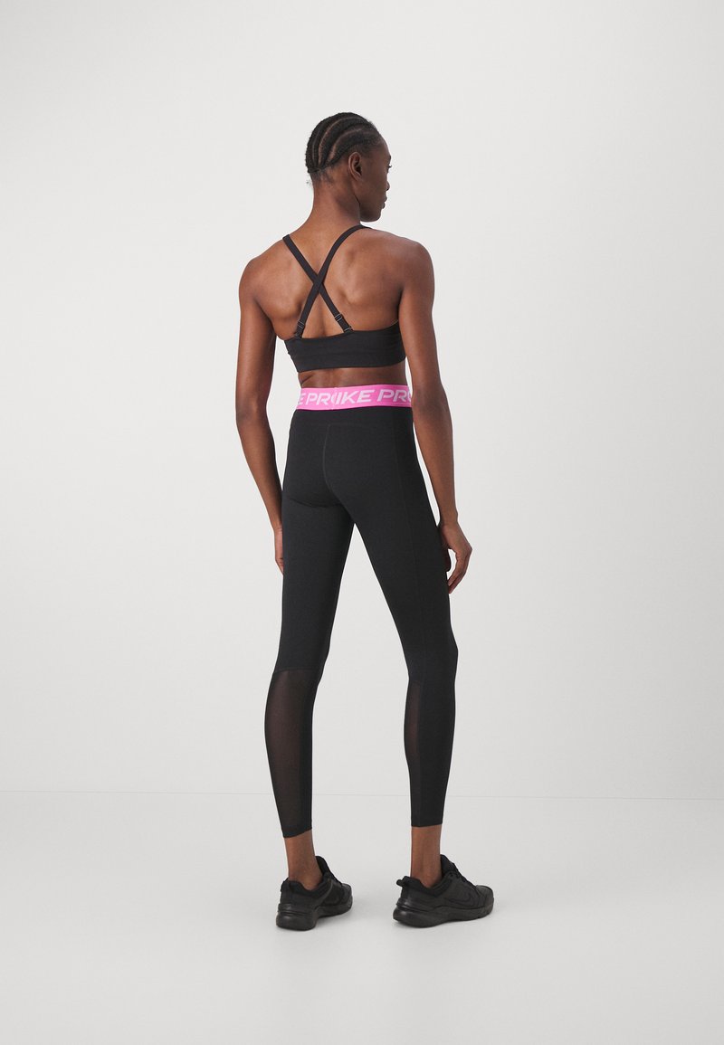 black and pink nike leggings