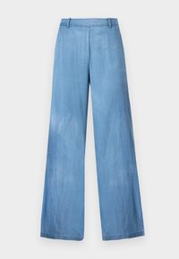 VIBISTA WIDE PANTS - Tygbyxor - medium blue denim