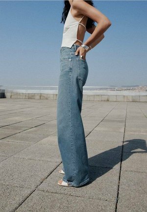 Mango, Wide leg - blue