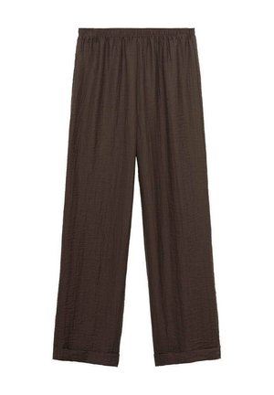 Mango WITH ELASTIC WAISTBAND - Pantaloni - brown