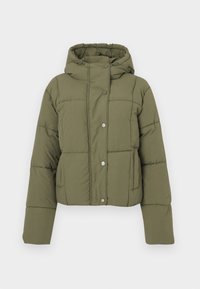JDYWONDER HOOD PUFFER - Winterjas - ivy green