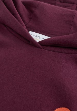Never Fully Dressed Mikina s kapucí - burgundy red embroidery