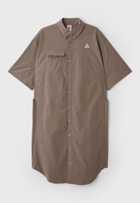 Skjortekjole - mink brown/college grey
