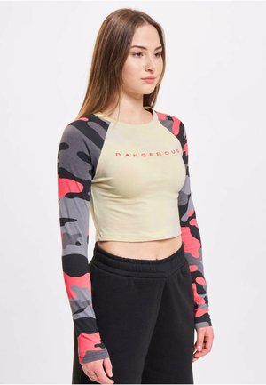 BOLD LONGSLEEVES - Ilgarankovis viršutinės dalies drabužis - beige camo