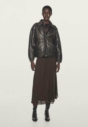 Gonna a campana - dark brown