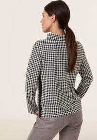 Gerry Weber Langarmshirt - black beige houndstooth