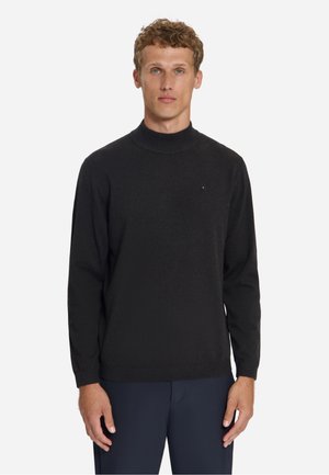 NO EXCESS, FINE KNIT TURTLENECK JUMPER - Jumper - dark brown