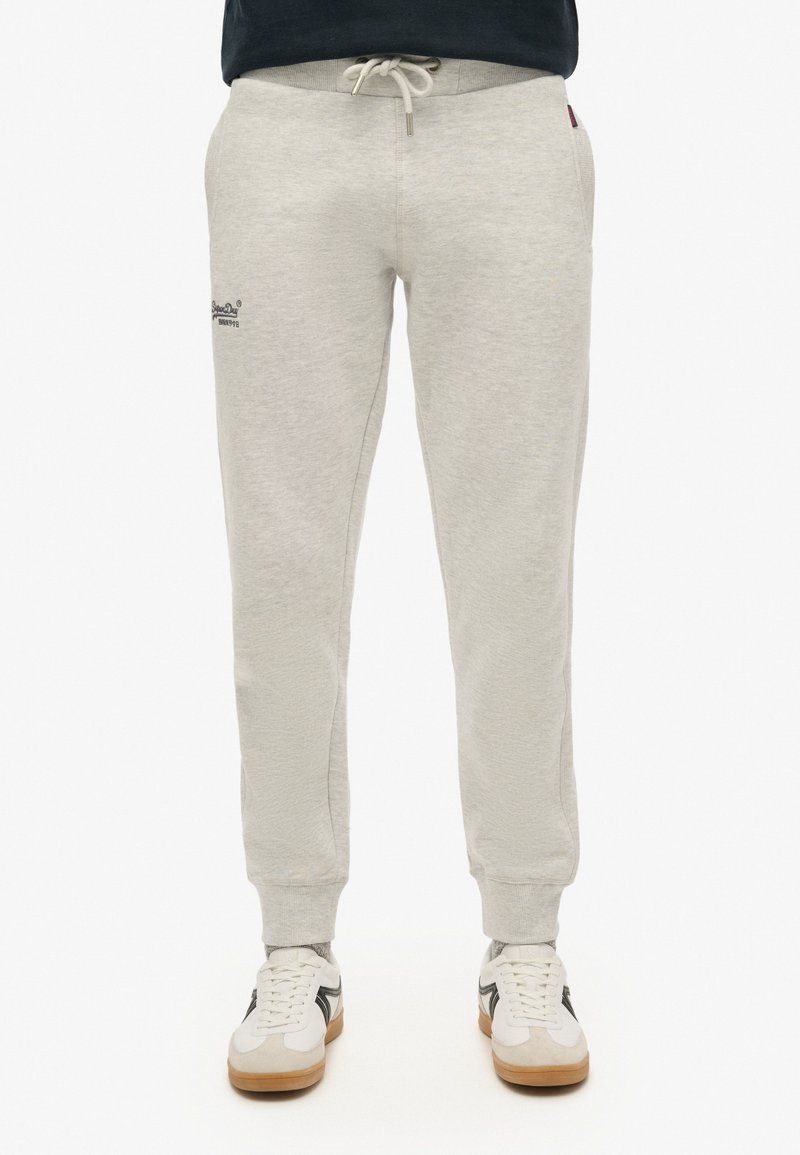 Superdry & Co ESSENTIAL LOGO JOGGERS - Trainingsbroek - gletschergrau meliert