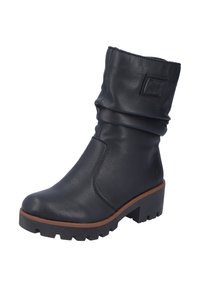 Rieker Botines con plataforma - black