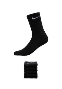 EVERYDAY CUSH CREW UNISEX 6 PACK - Sportske čarape - black/white