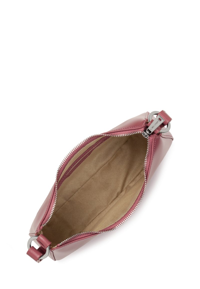Sac Lancaster Tissu Et Imitation Cuir Vieux Rose - Occasion - Dimensions 35x21x7,5 Cm - Style Sac De Jour épaule