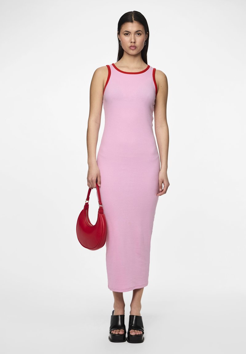 Pieces Maxi-jurk donkerroze Pieces Maxi-jurk donkerroze