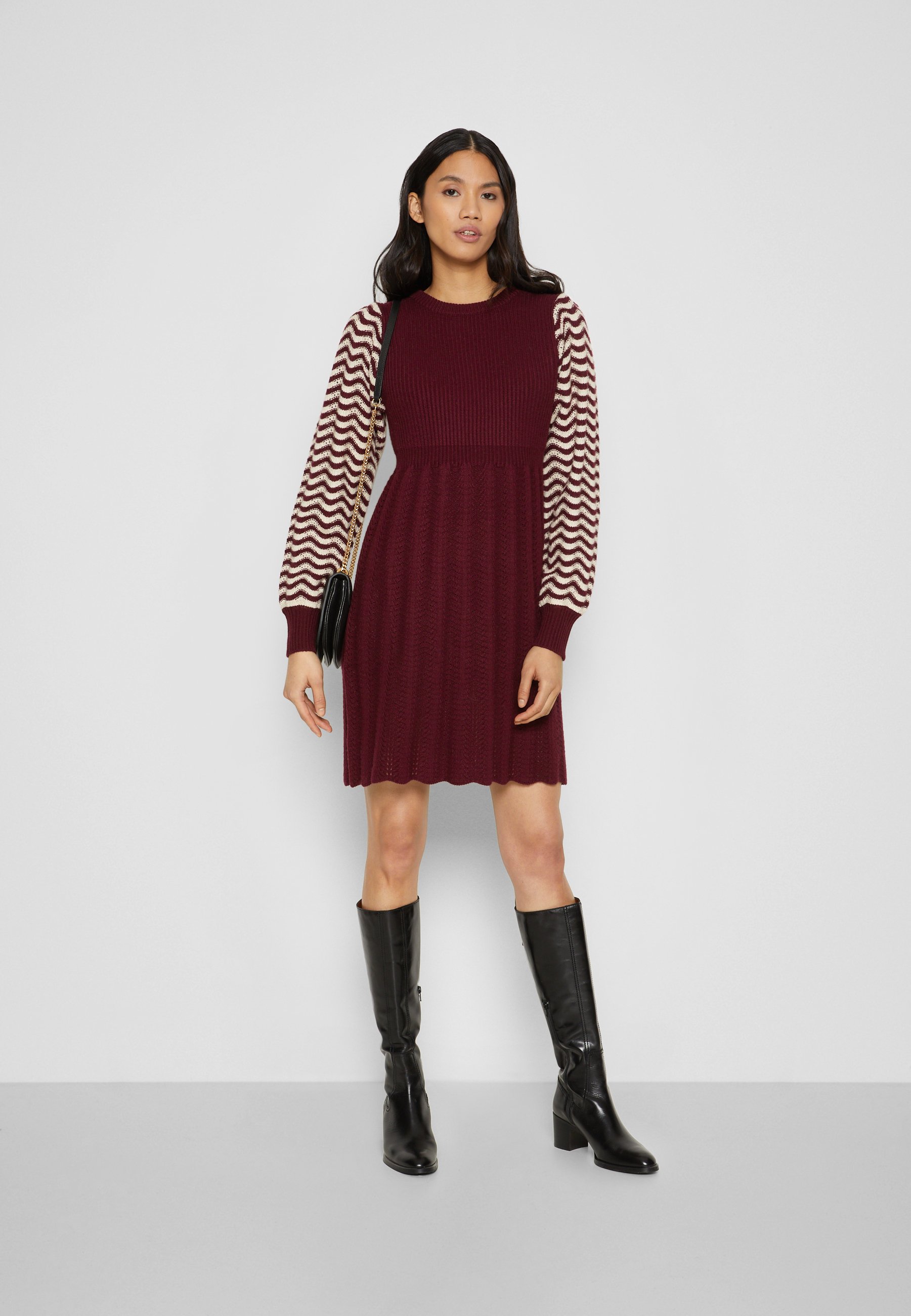 See by Chloé Jumper dress - red/white 