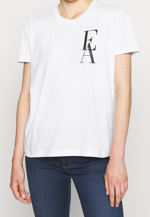 T-shirt med print - white