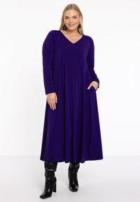 YOEK WITH LONG SLEEVES - Freizeitkleid - purple