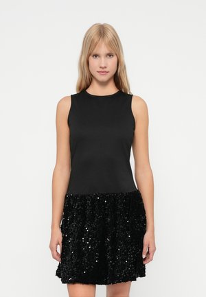 VIBELIEVE MIX DRESS - Koktejlové šaty / šaty na párty - black