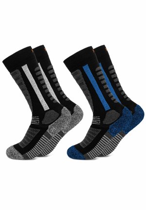 OCCULTO 2 PACK SKISOCKEN - Overkneestrümpfe - schwarz-blau