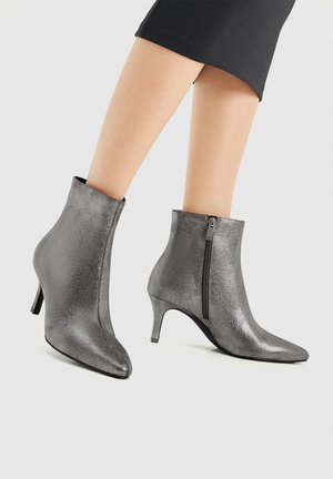 Ankle boots - silver-coloured