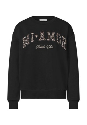 Street One Studio, CREWNECK SWEATSHIRT IM LOOSE FIT - Felpa - black