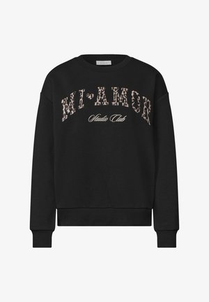 Street One Studio, LOOSE FIT CREW NECK SWEATSHIRT - Sweater - black