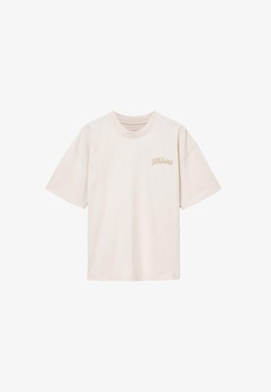 AllSaints, ODYSSEY SS CREW - T-shirt imprimé - dusk white