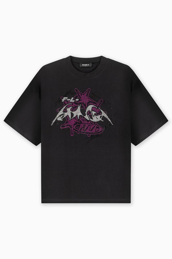 PINK FUTURE RHINESTONE UNISEX - Print T-shirt3