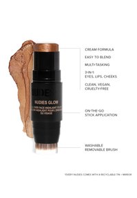 NUDESTIX NUDIES ALL OVER FACE GLOW - Rouge - brown sugar, baby