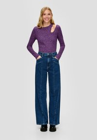 QS Langarmshirt - flieder